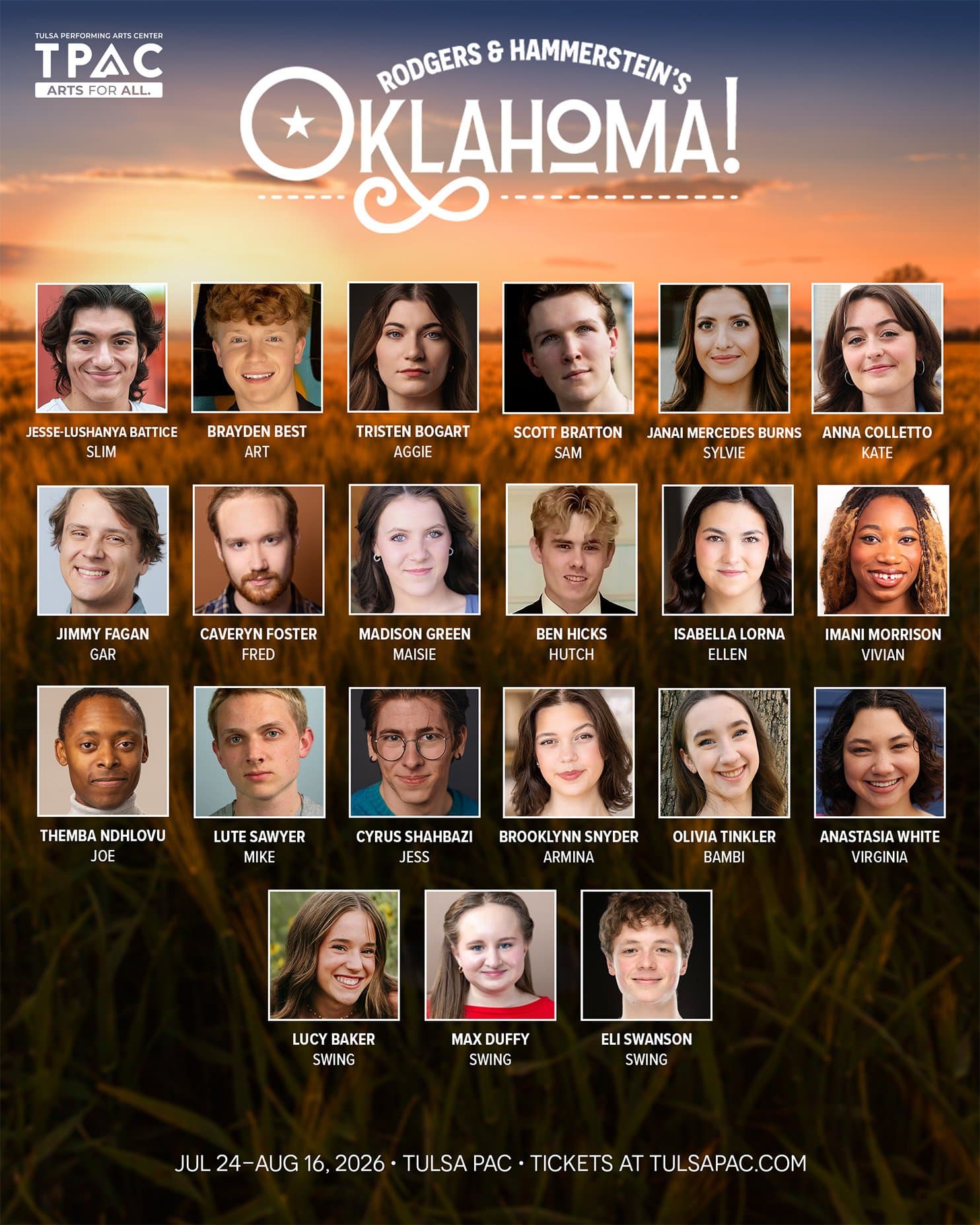 The ensemble cast of TPAC Produces’ Oklahoma!