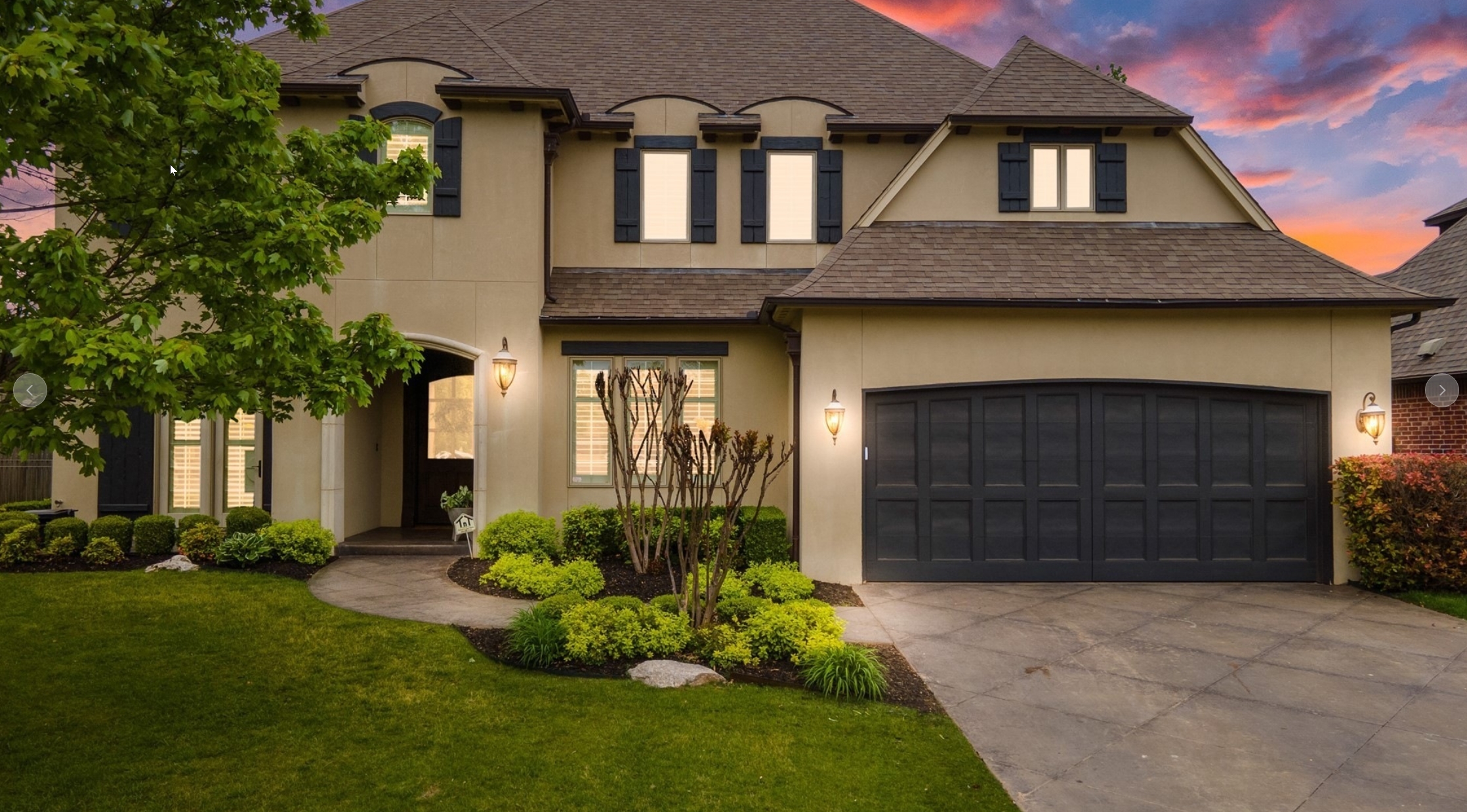 Featured JGM home at twilight